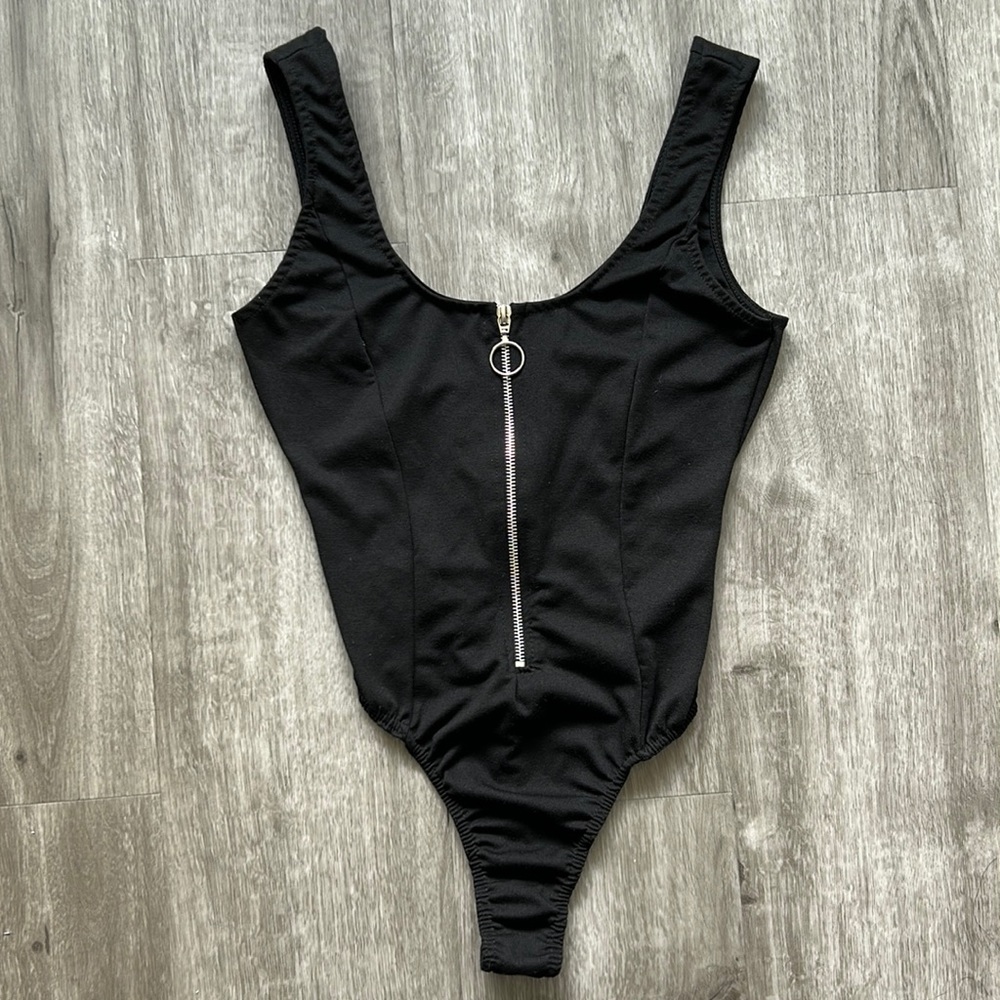 Missguided Black Ring Swimsuit